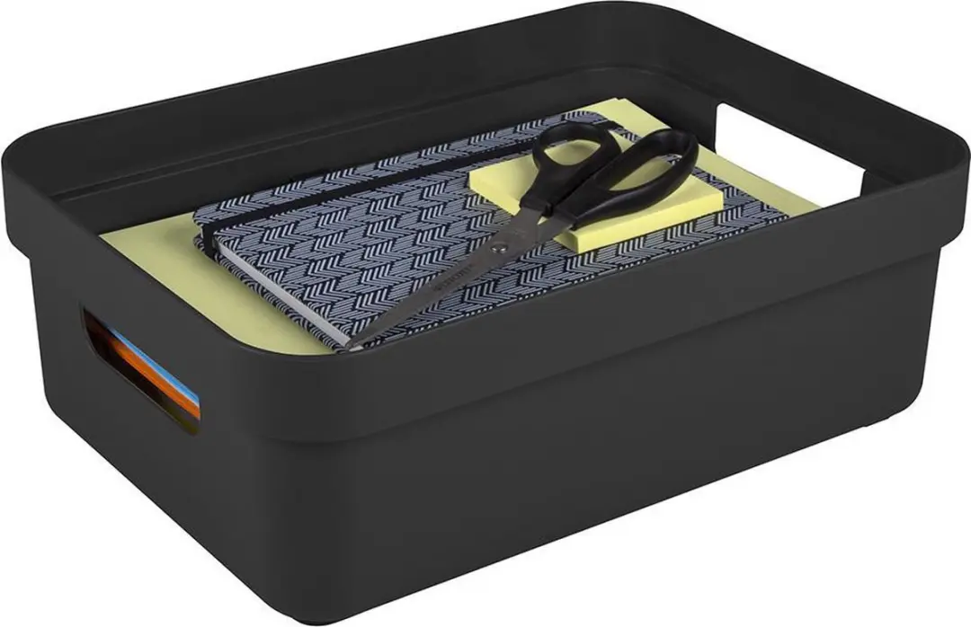 Sunware Sigma Home Opbergbox 9L - 35x24,6x12,2cm Zwart