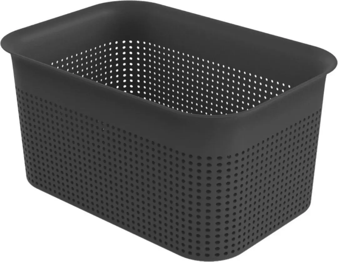 Rotho Brisen Opbergmand 26.2x18x13cm - 4.5L Antraciet - afbeelding 6 van 6