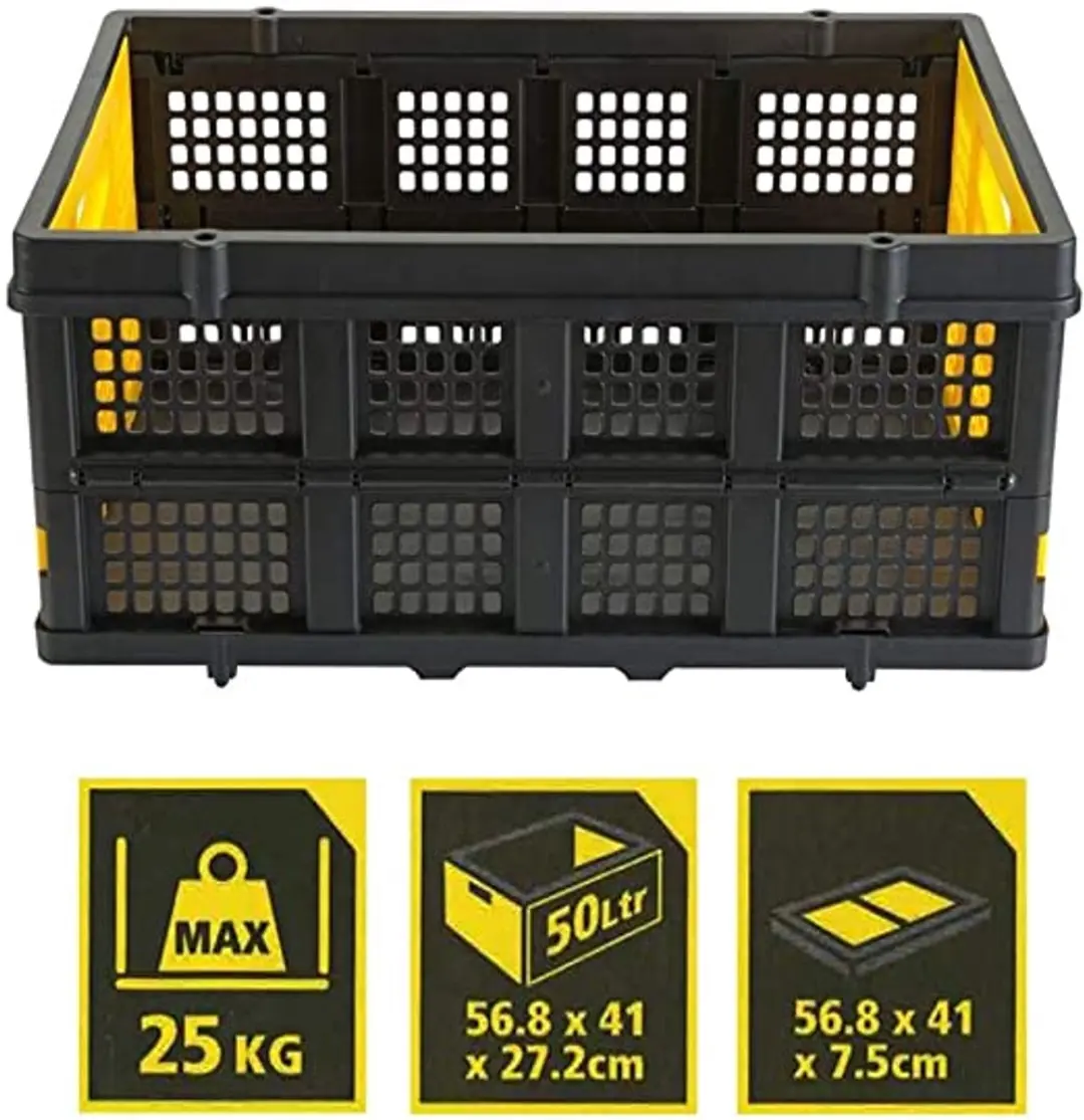 Stanley FT505 Vouwkrat - 50L - Zwart/Geel