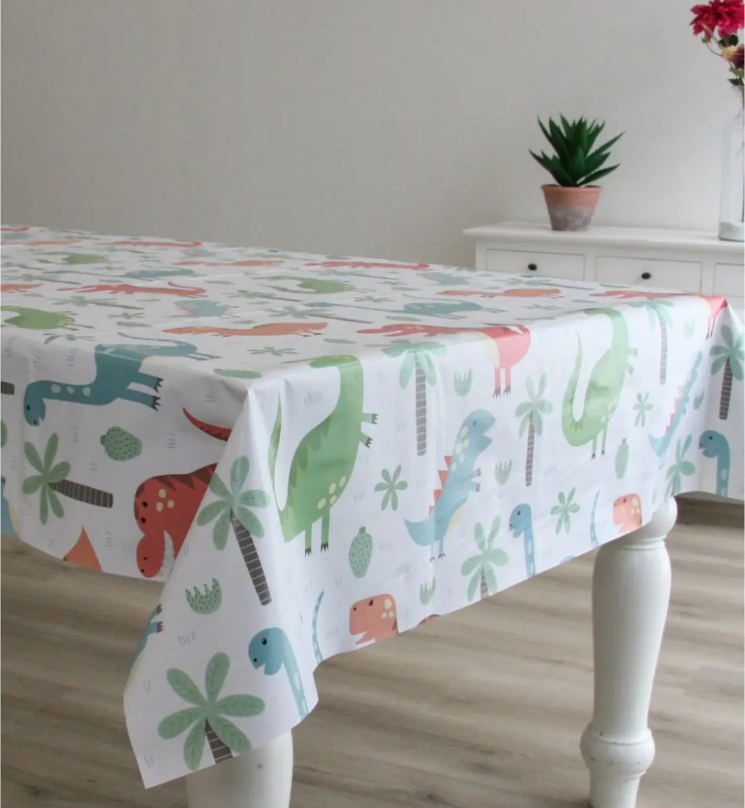 Bellatio Design Tafelzeil Dinosaurusprint 140x180cm - Multi