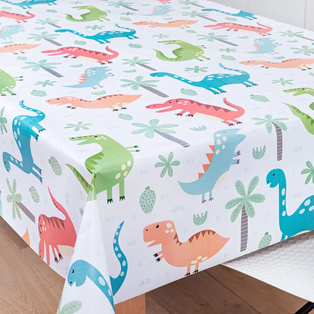 Bellatio Design Tafelzeil Dinosaurusprint 140x180cm - Multi