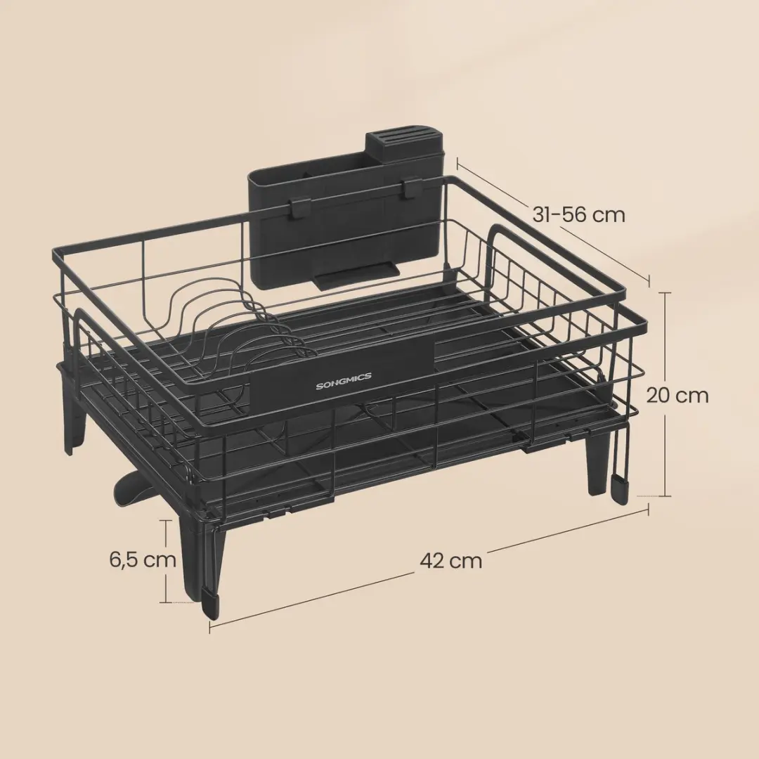 Songmics KCS552B01 Afdruiprek - Zwart