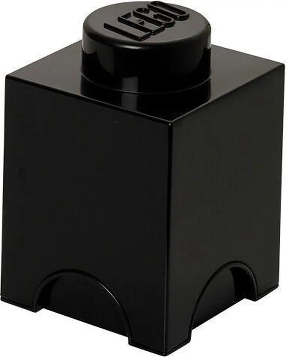 LEGO Brick 1 Opberbox - 1,2L - Zwart
