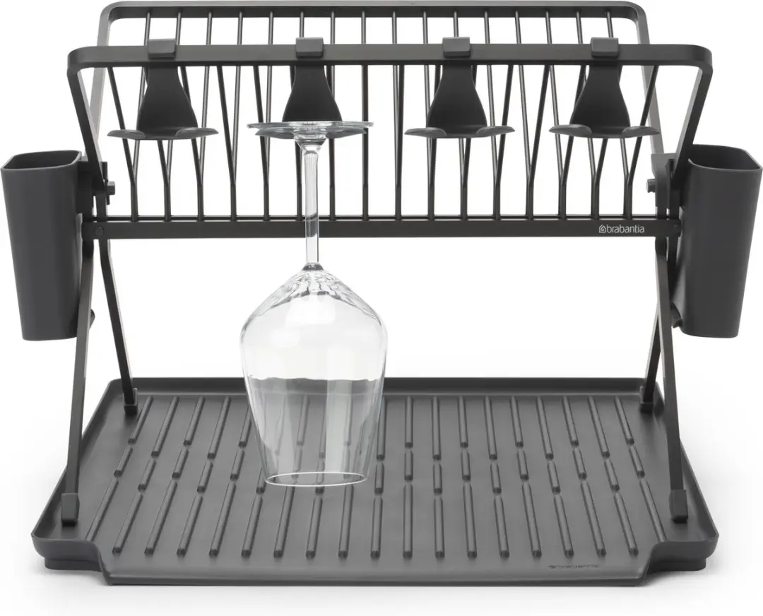 Brabantia SinkSide Afdruiprek 139482 - Inklapbaar - Bestekhouder - Dark Grey