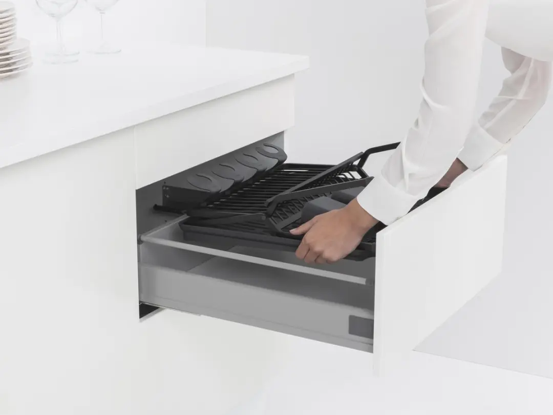 Brabantia SinkSide Afdruiprek 139482 - Inklapbaar - Bestekhouder - Dark Grey