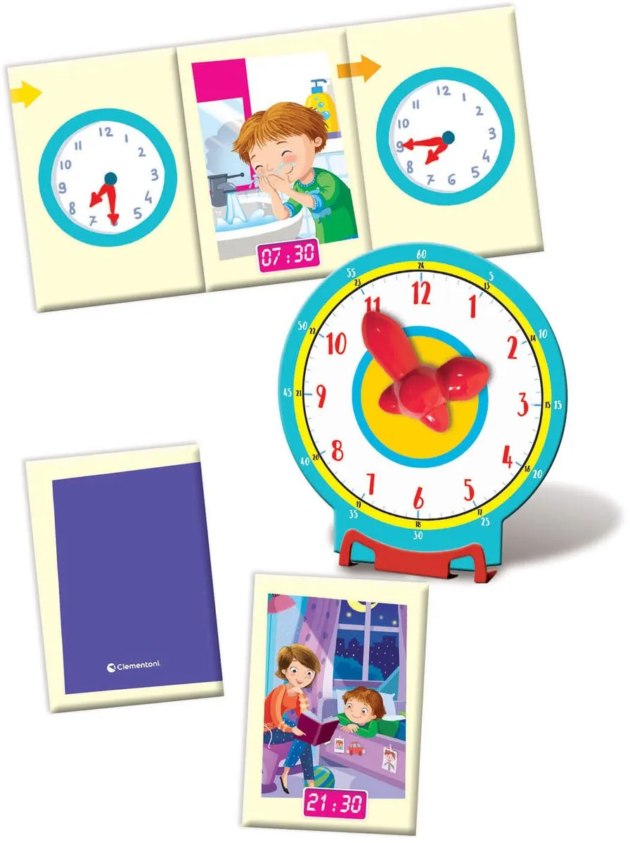 Clementoni Leren Klokkijken Puzzel 14-delig - Educatief Speelgoed