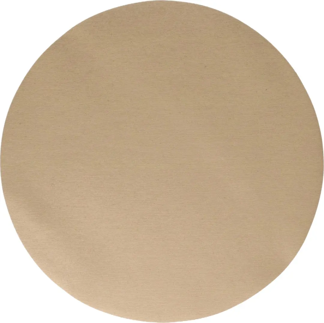 Wicotex Placemats Taupe Rond 38cm - Anti-slip & Teflon Coating