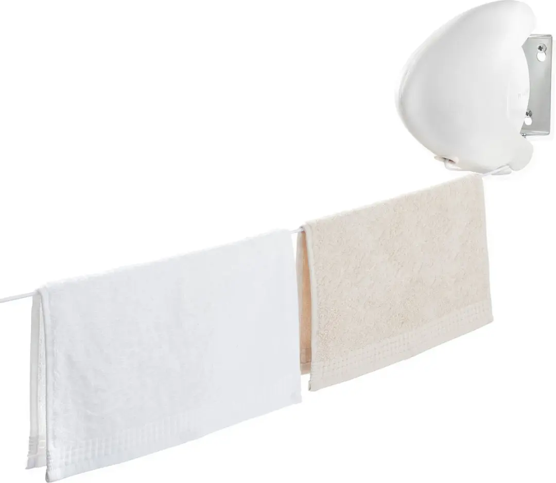 Leifheit Rollfix Single 80 Longline Wanddrooglijn 8m - wit