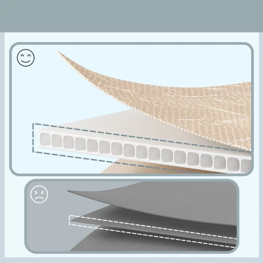 Songmics Opbergbox RFB430LF02 - 6 Stuks - 27L Wit-Beige