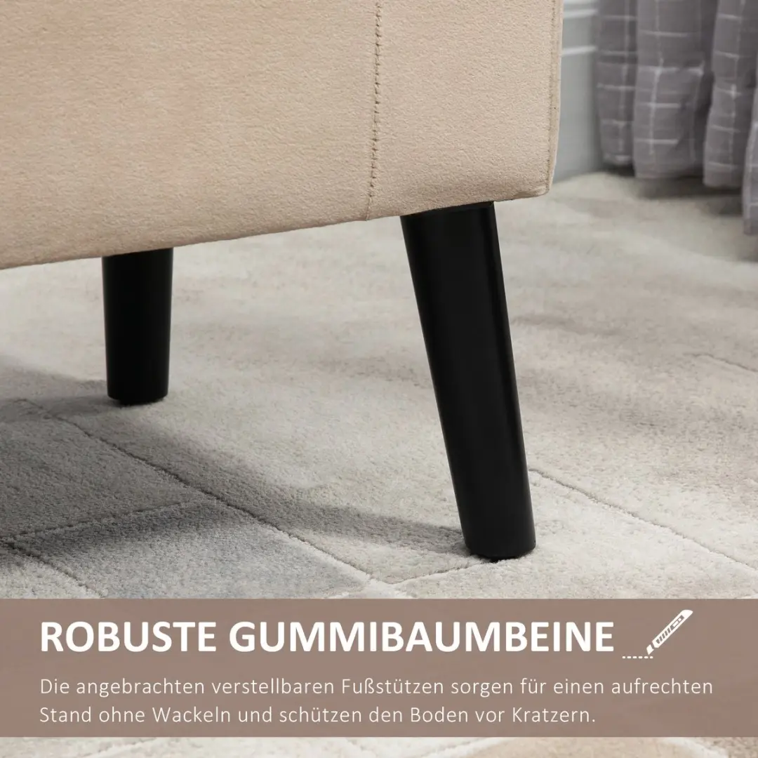 Homcom Zitting met Opbergruimte 838-172 - Beige