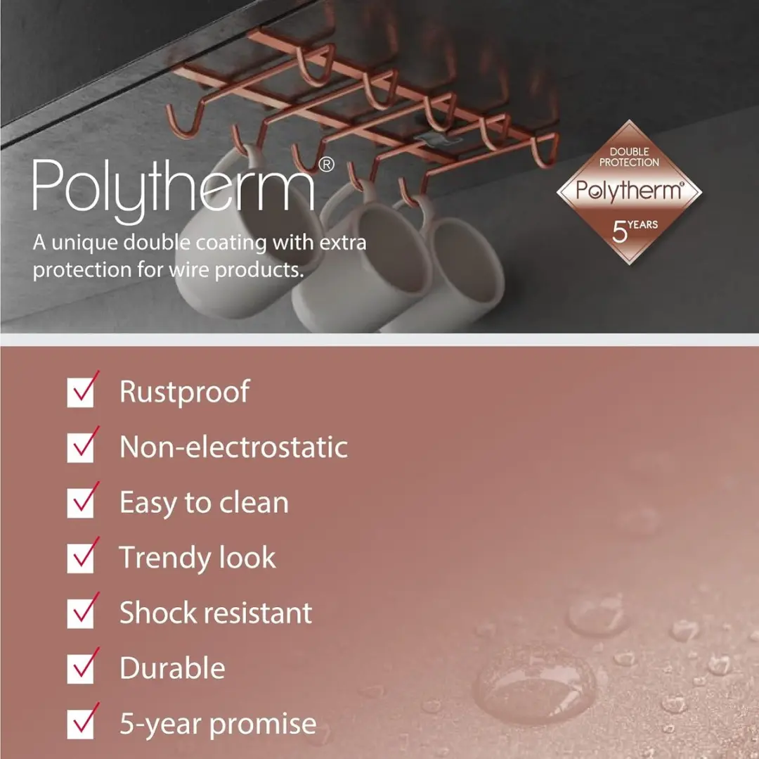 Metaltex MyMug Bekerhouder - 14x28cm - Rose Gold