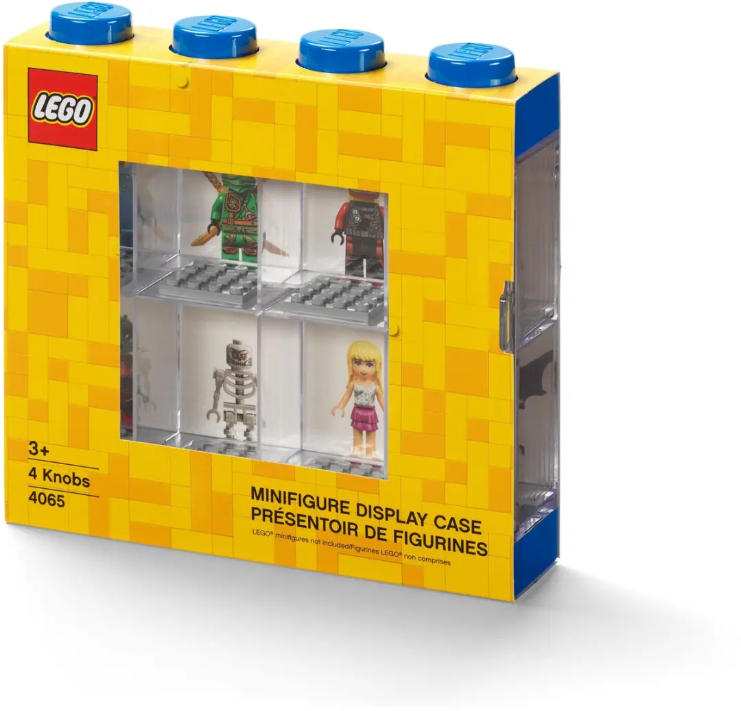 LEGO Vitrine voor Minifigures 8 Vakken - Blauw