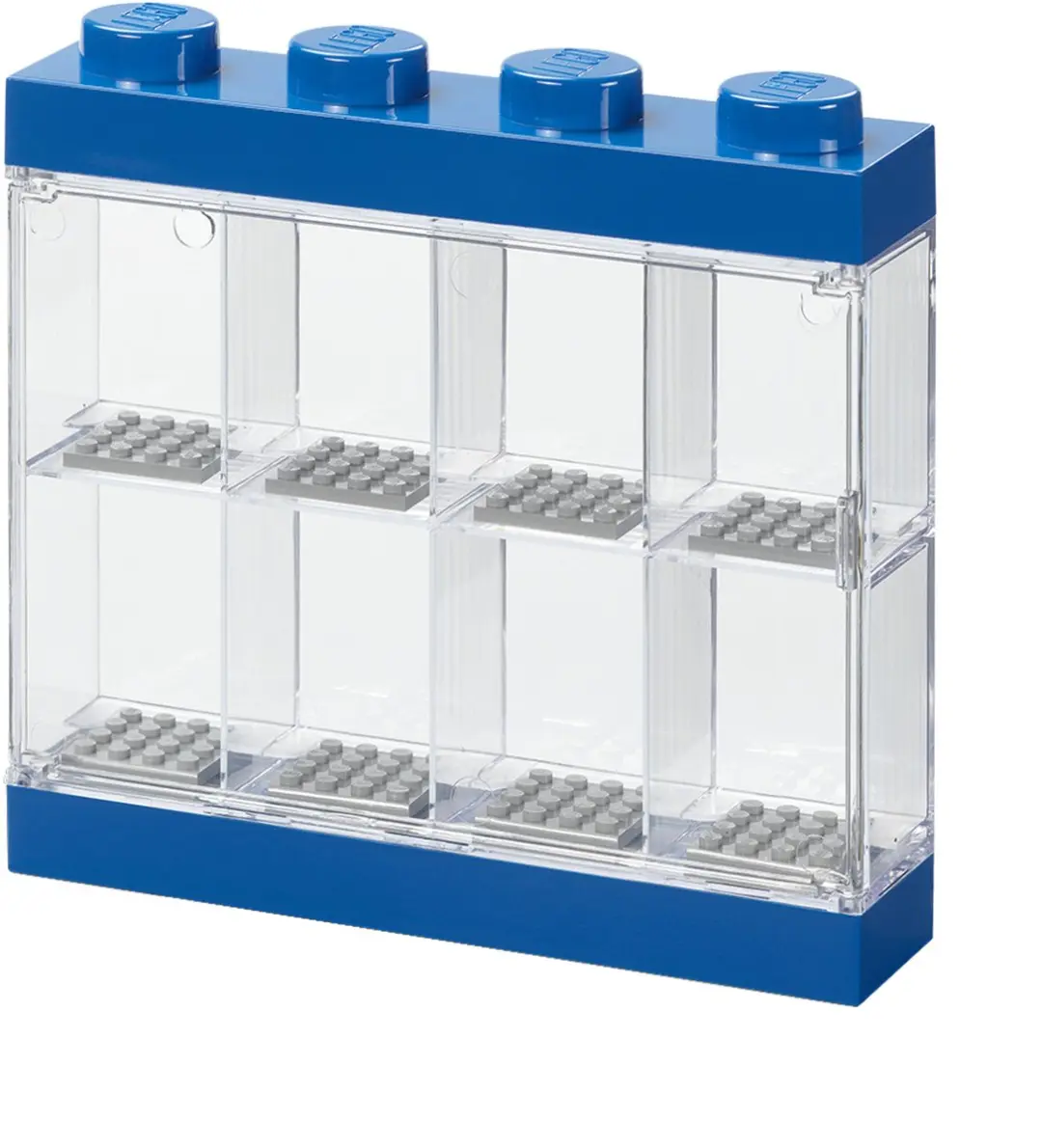 LEGO Vitrine voor Minifigures 8 Vakken - Blauw