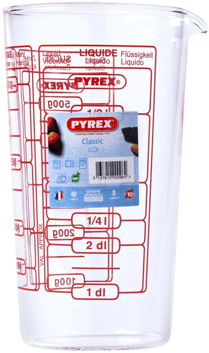 PYREX Maatbeker 0.5L - Multi