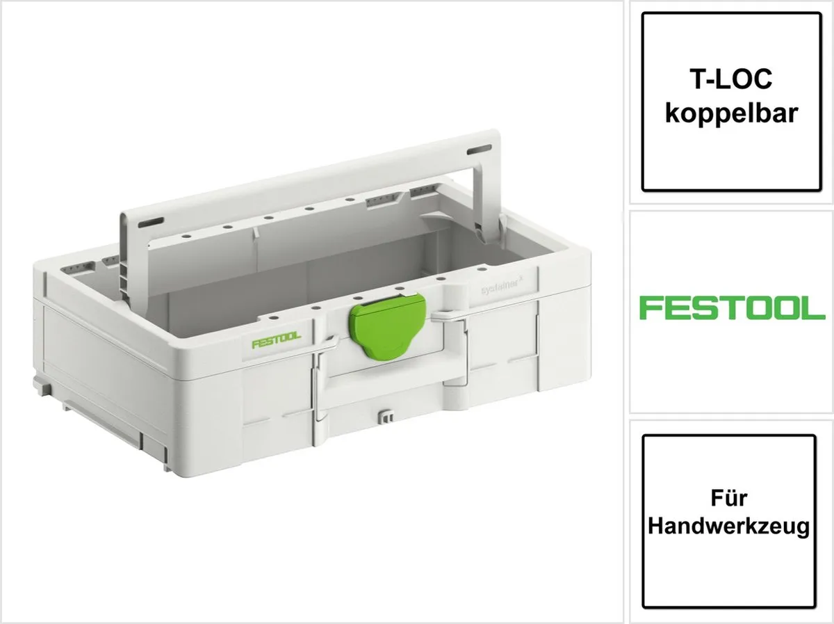 Festool Systainer³ ToolBox SYS3 TB L 137 - Groen/Wit