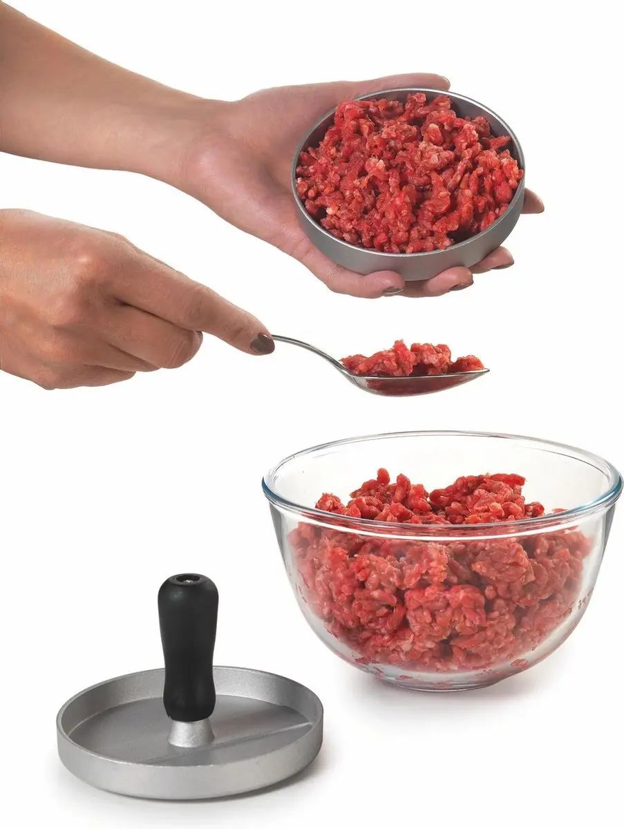 Metaltex Hamburgerpers BBQ Staal 11,5 cm