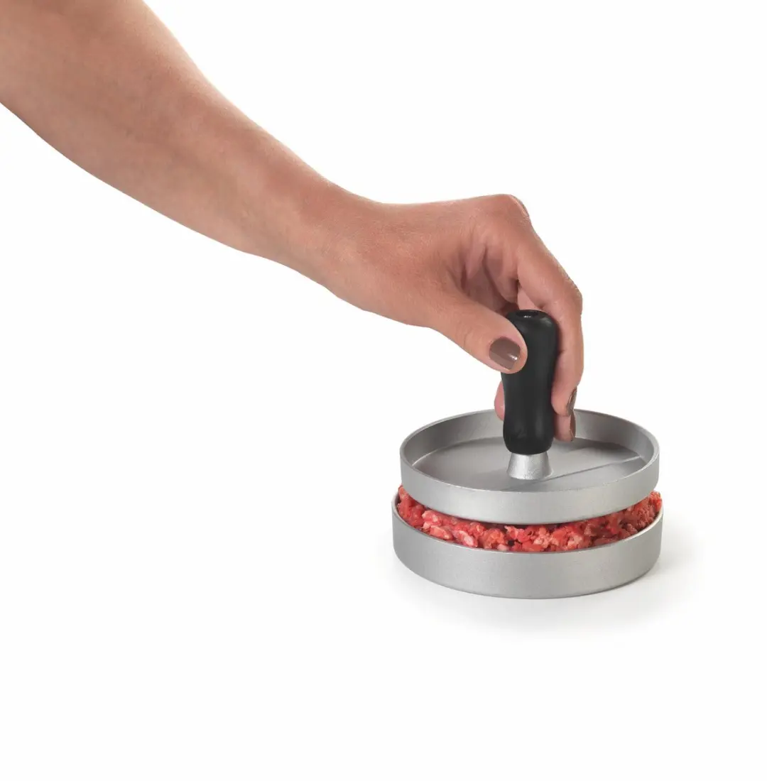 Metaltex Hamburgerpers BBQ Staal 11,5 cm - afbeelding 6 van 6