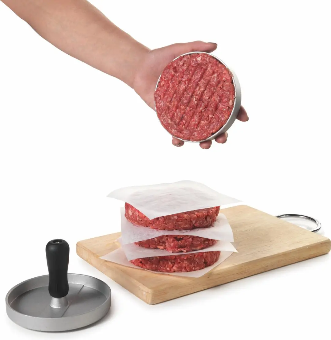 Metaltex Hamburgerpers BBQ Staal 11,5 cm