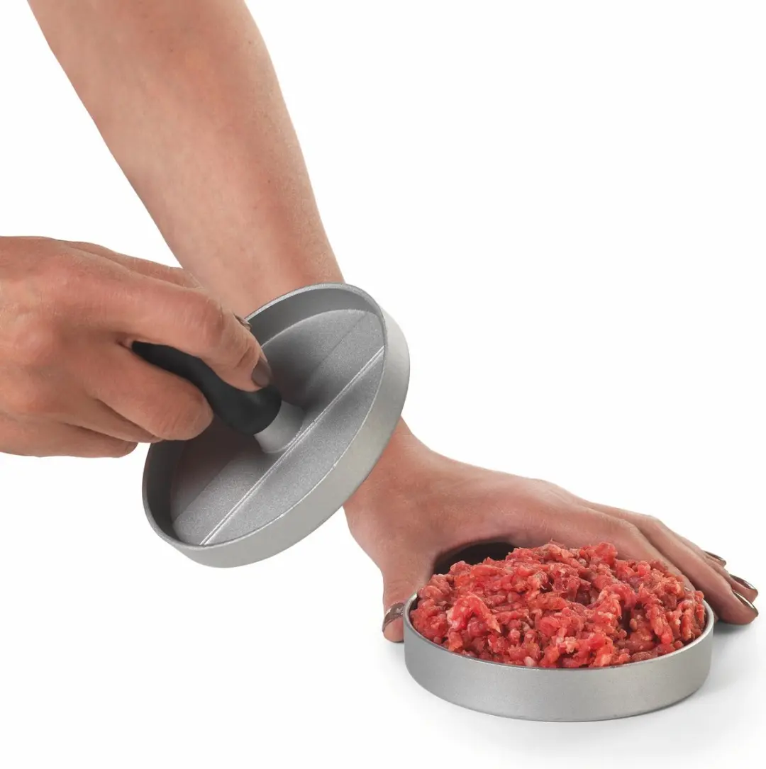 Metaltex Hamburgerpers BBQ Staal 11,5 cm