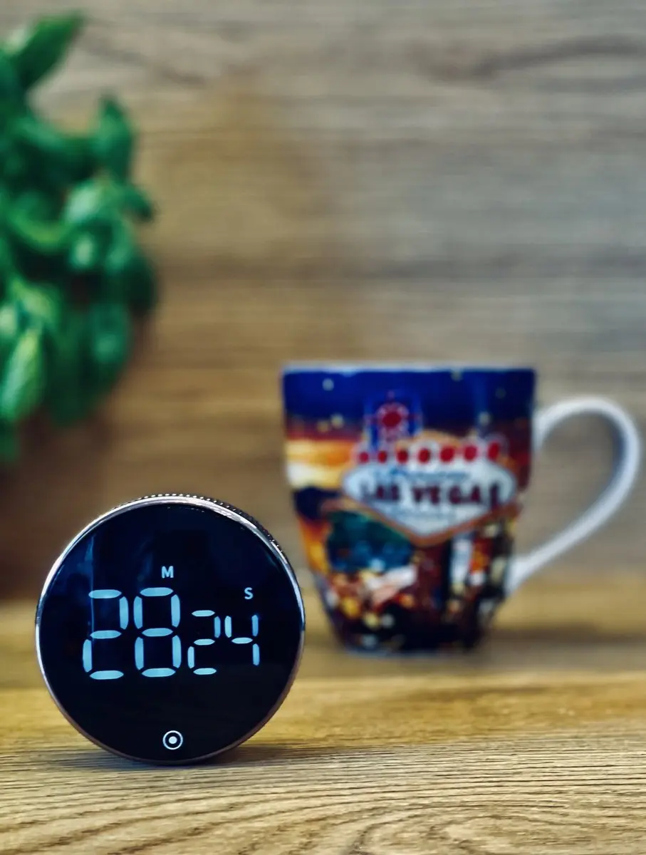 BK Digitale Keuken Timer Magnetisch - 100 Min. - Zilver/Zwart