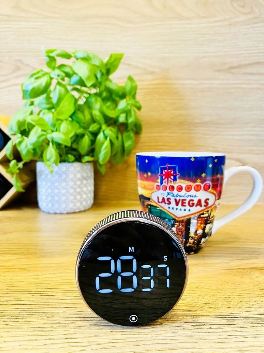 BK Digitale Keuken Timer Magnetisch - 100 Min. - Zilver/Zwart - afbeelding 6 van 6