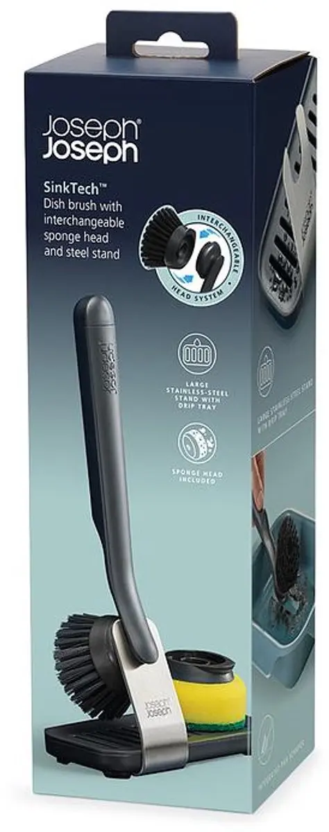 Joseph Joseph SinkTech Afwasborstel 6500011 - Zwart/Staal