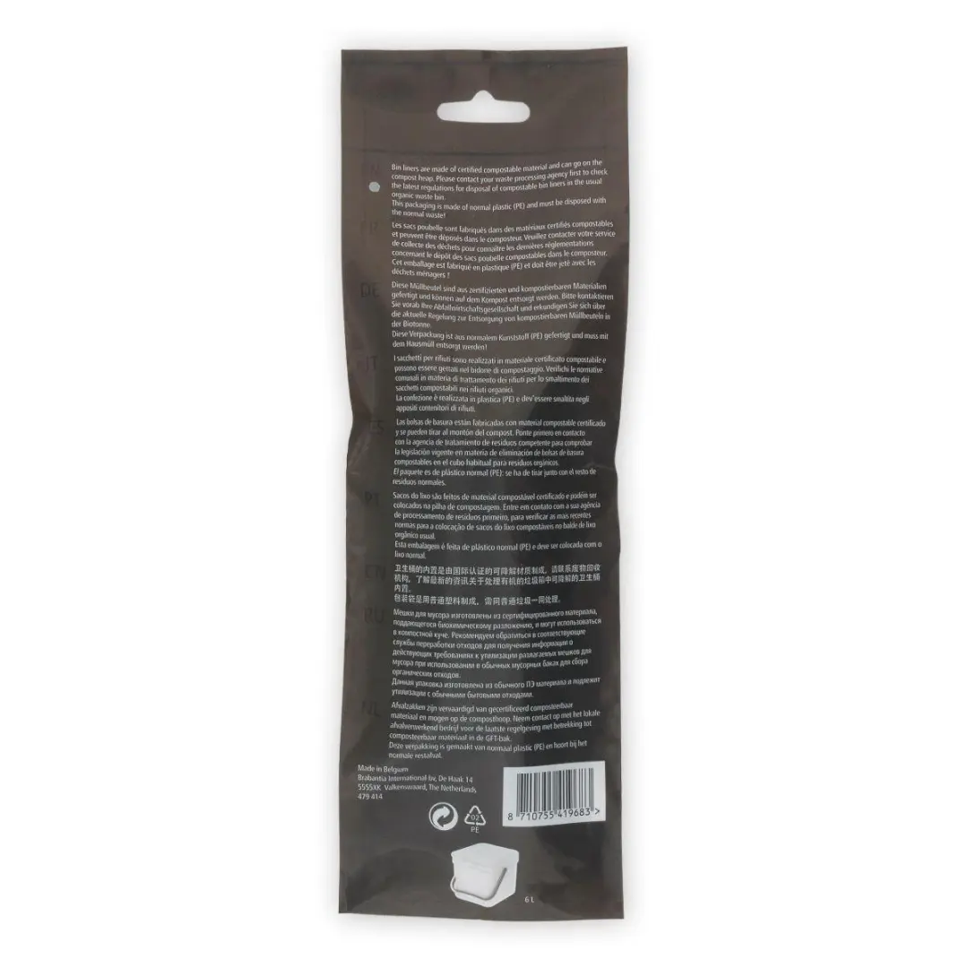 Brabantia PerfectFit Composteerbare Vuilniszakken 6L - 120 Stuks