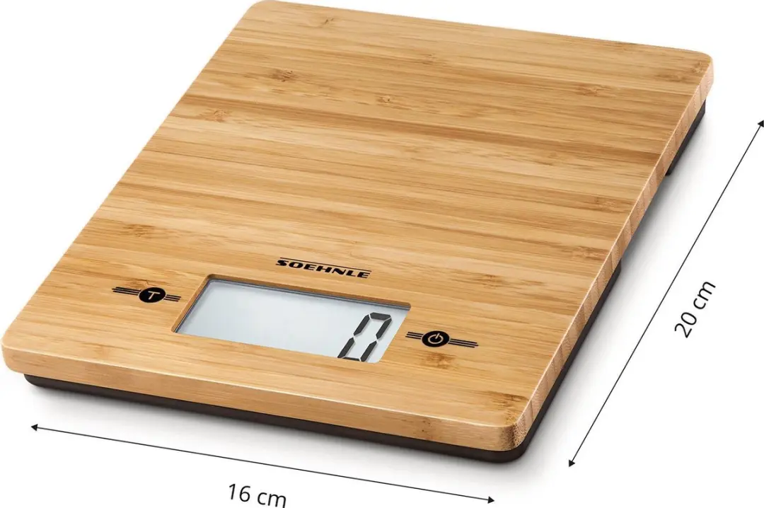 Soehnle Bamboo 66308 Keukenweegschaal - 1 gram - 5 kg - Beige - afbeelding 6 van 6