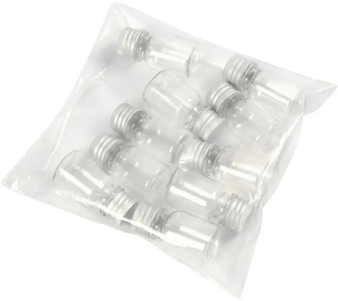 Creativ Company Potjes met Schroefdop 13ml - 10 Stuks - Meerkleurig