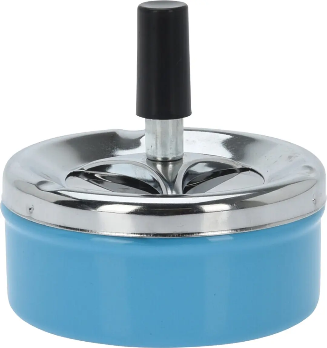 Excellent Houseware Draai Asbakken - 2 Stuks - Blauw - 10cm
