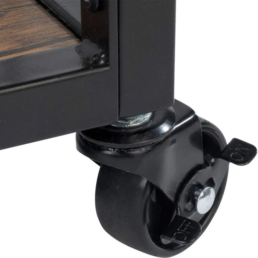 Wenko Trolley Rustico - Hout/Zwart