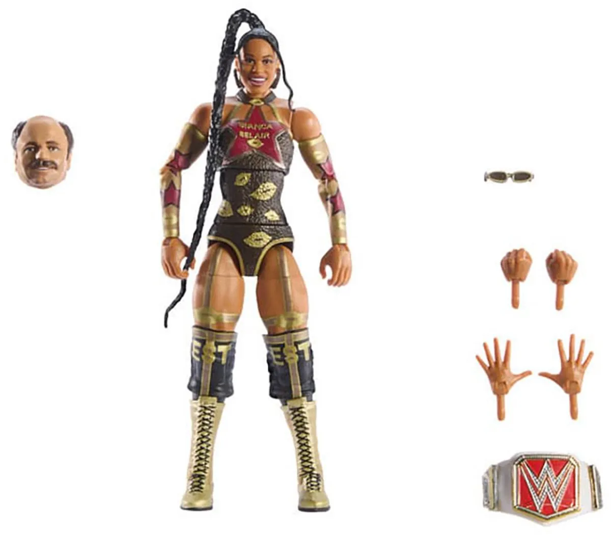 Mattel WWE WrestleMania Elite Bianca Belair Action Figuur 15cm