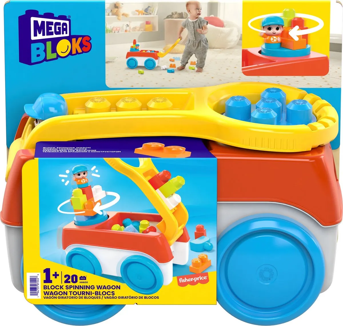 Mega Bloks Bouwsteenwagen 20 Stuks - Meerkleurig - afbeelding 6 van 6