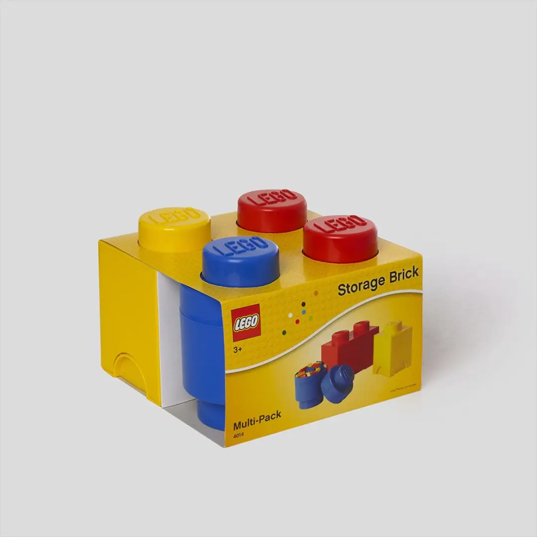 Opbergbox Brick Set van 3, Multi - LEGO