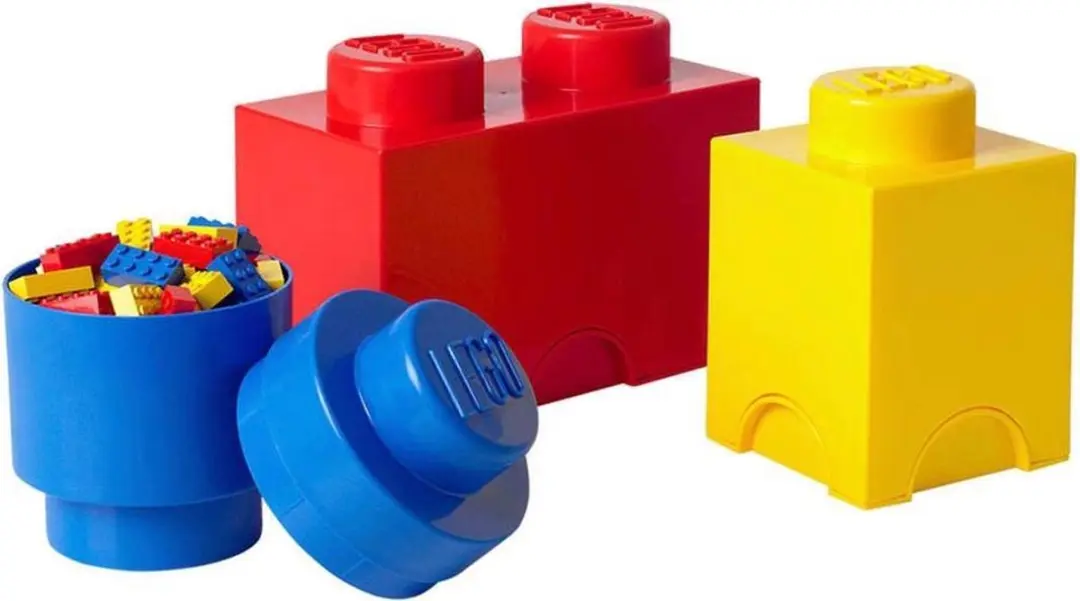 Opbergbox Brick Set van 3, Multi