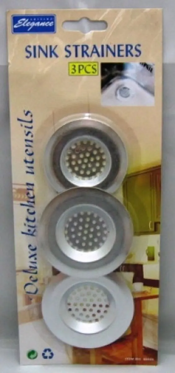 Alpina Wasbak Zeefjes RVS - 3 Stuks