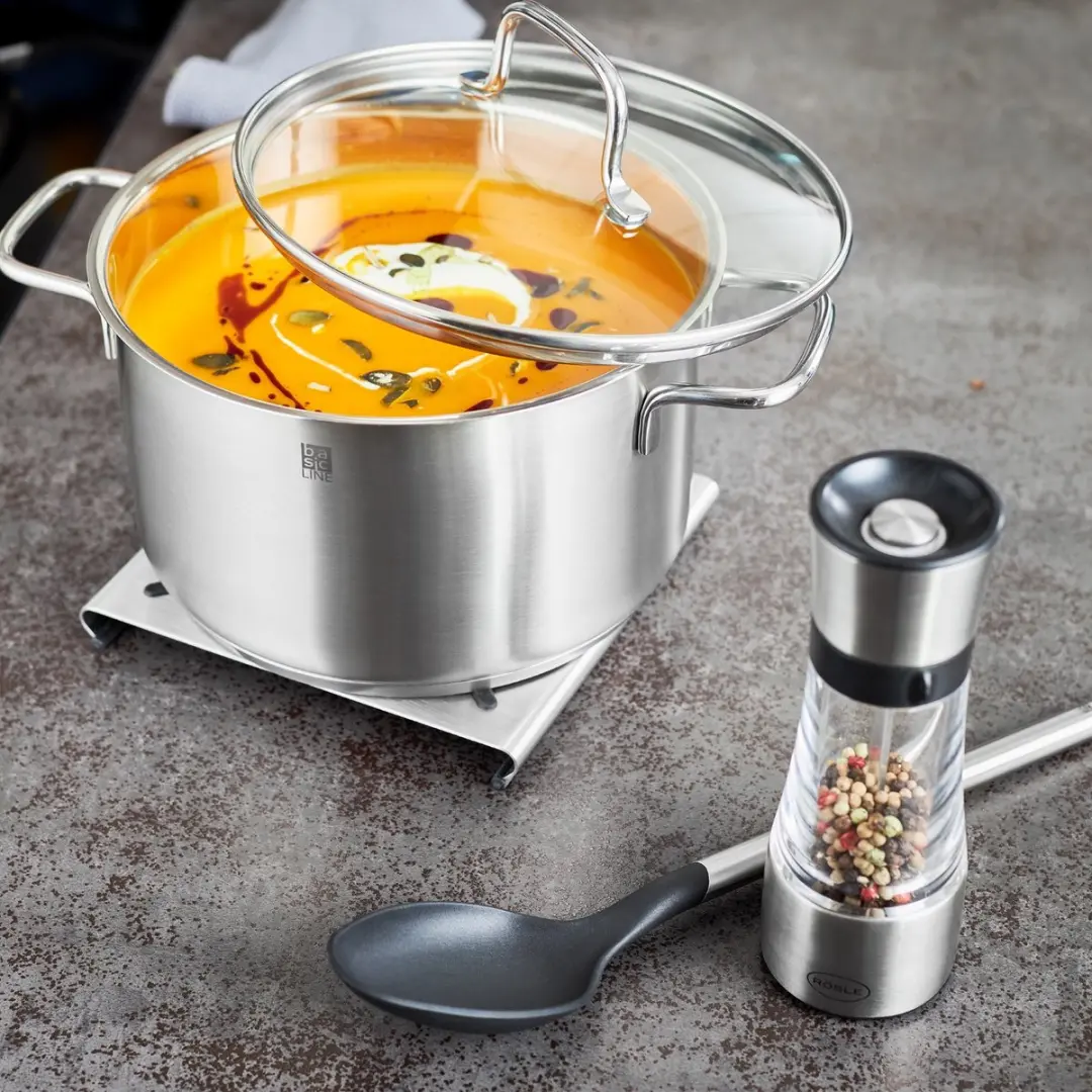 Rösle Keuken Pannen Onderzetter 17x17.5cm - RVS - Zilver