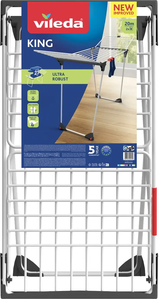 Vileda King Droogrek 157247 - Wit