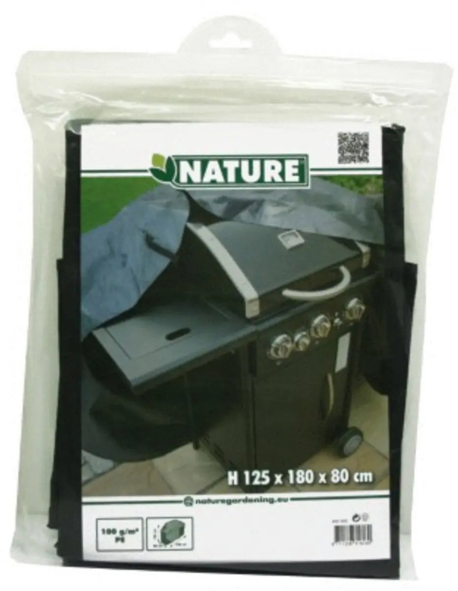 Nature Tuinmeubelhoes Gasbarbecue 125x180x80cm - Grijs