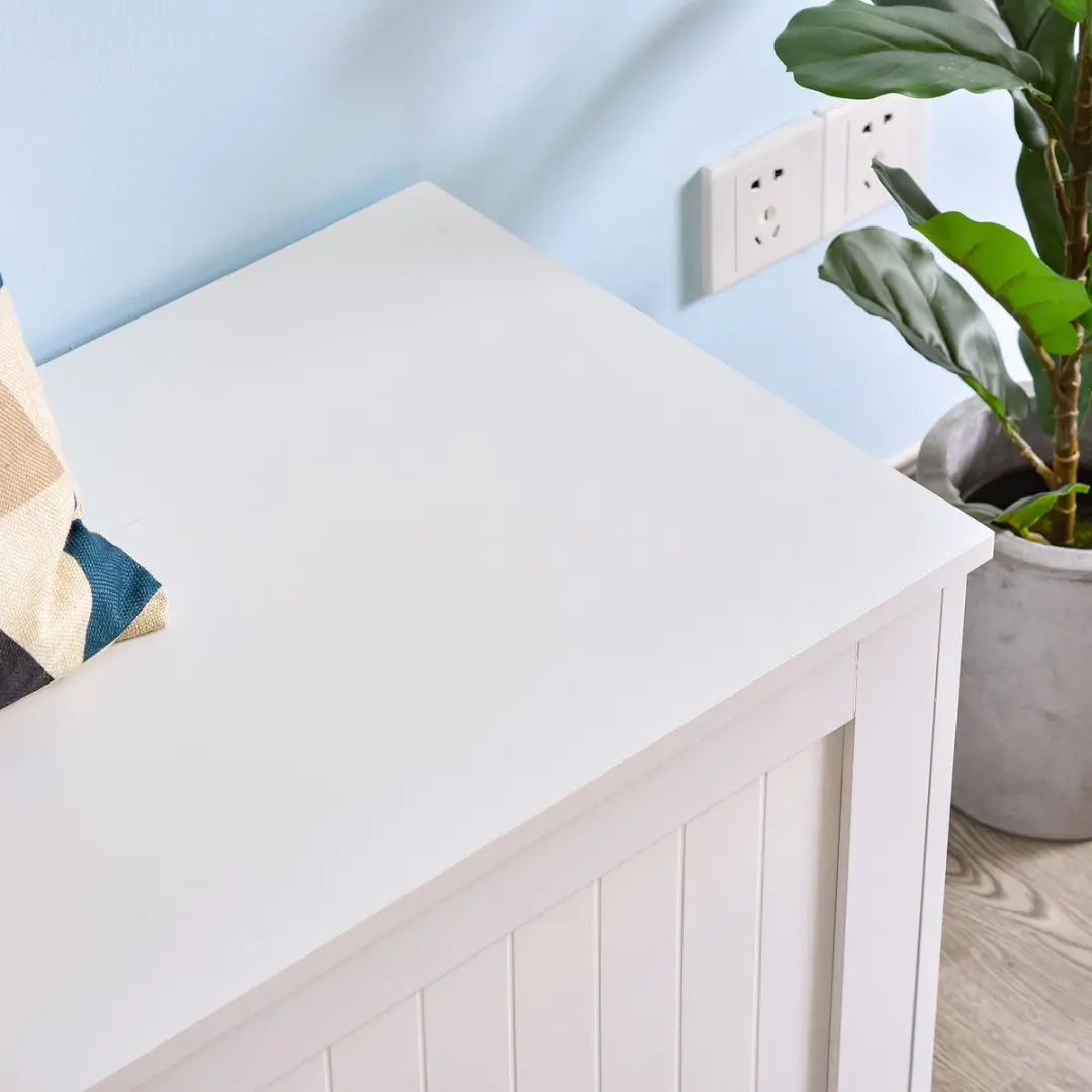 Homcom Truhe MDF 81x40x46cm - 103L - Wit