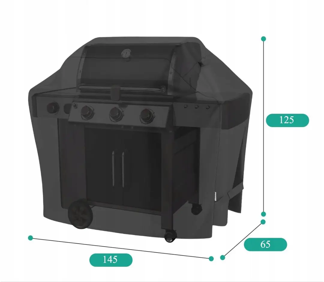 Napoleon Freestyle Grillhoes 145x125x65cm - Zwart