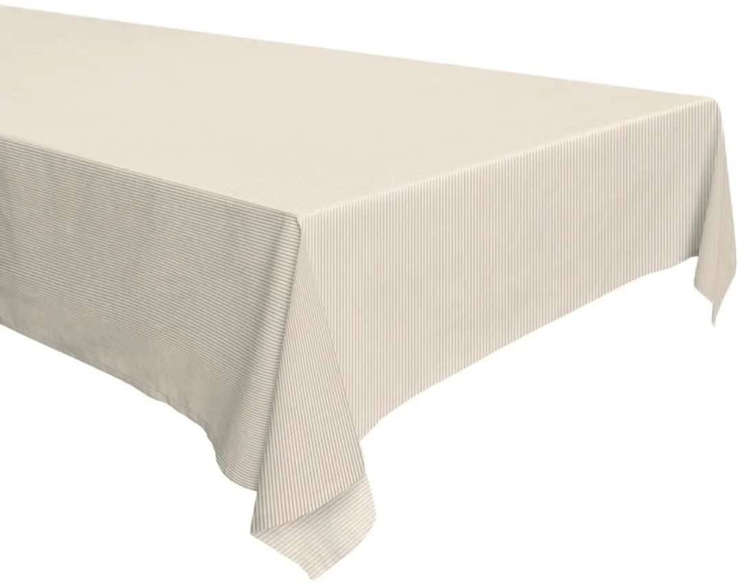 BYRKLUND Tafelkleed Refined Lines 140x320cm - 50% Katoen/50% Linnen Naturel
