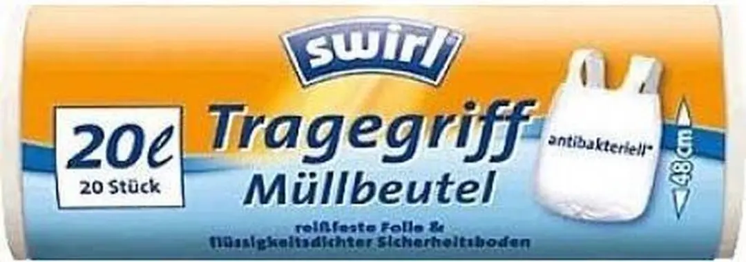Swirl Pedaalemmerzakken Antibacterieel 20L - 80 Stuks (4x20)