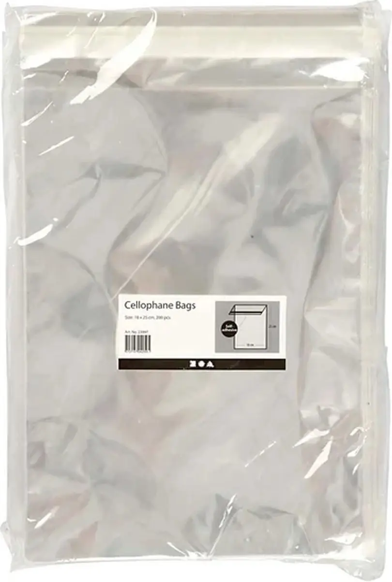 CC Cellofaan Zakjes 18x25,3 cm 200 stuks