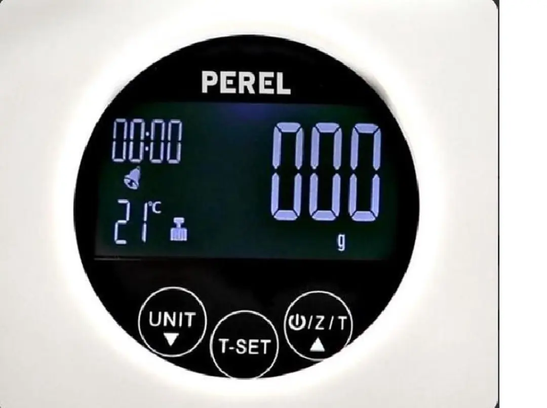 Perel VTBAL105 Keukenweegschaal - 5 kg - Wit