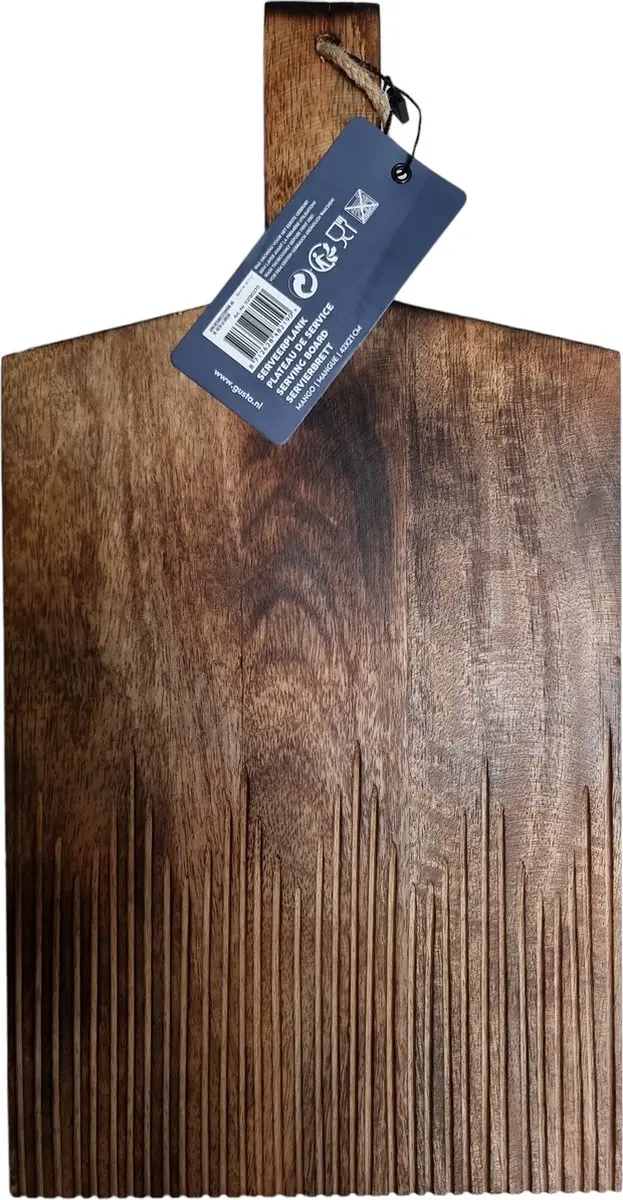 Gusta Acacia Borrelplank 42x21cm - Bruin