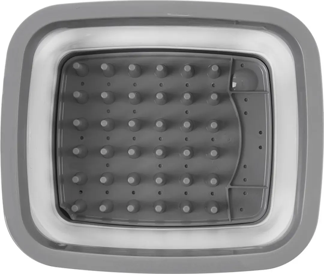 Orion Silicone Opvouwbaar Afdruiprek 37x31,5x14,5cm - Grijs - afbeelding 2 van 6