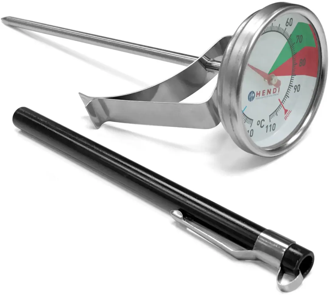 HENDI Melkschuimthermometer - RVS - Groene markering - 1 Stuk