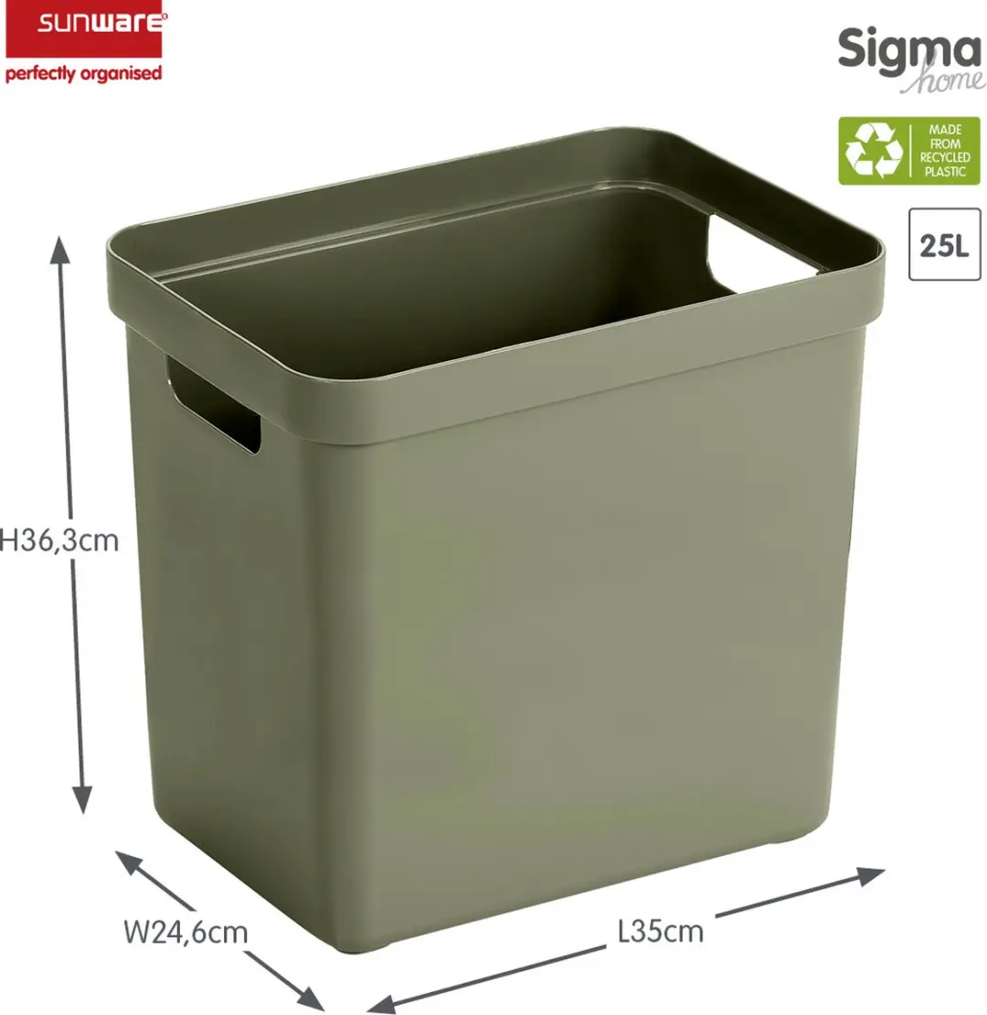 Sunware Sigma Home Opbergbox 25L - Donkergroen - afbeelding 2 van 6
