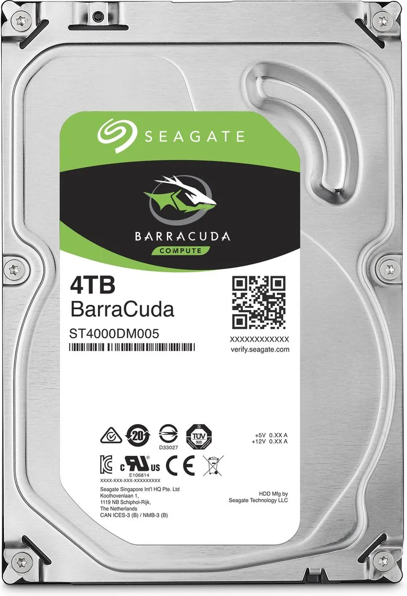 Seagate Barracuda ST4000DM004 Interne HDD 4TB